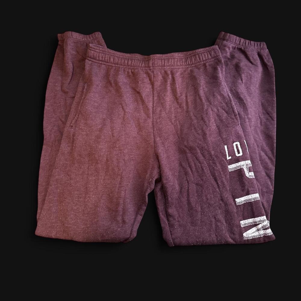 Burgundy sweatpants